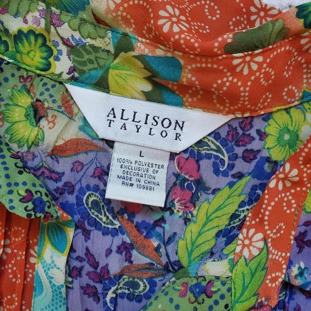 Y2k inspired fairy button up colorful floral patchwork style top